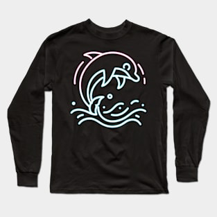 Neon Dolphin Long Sleeve T-Shirt